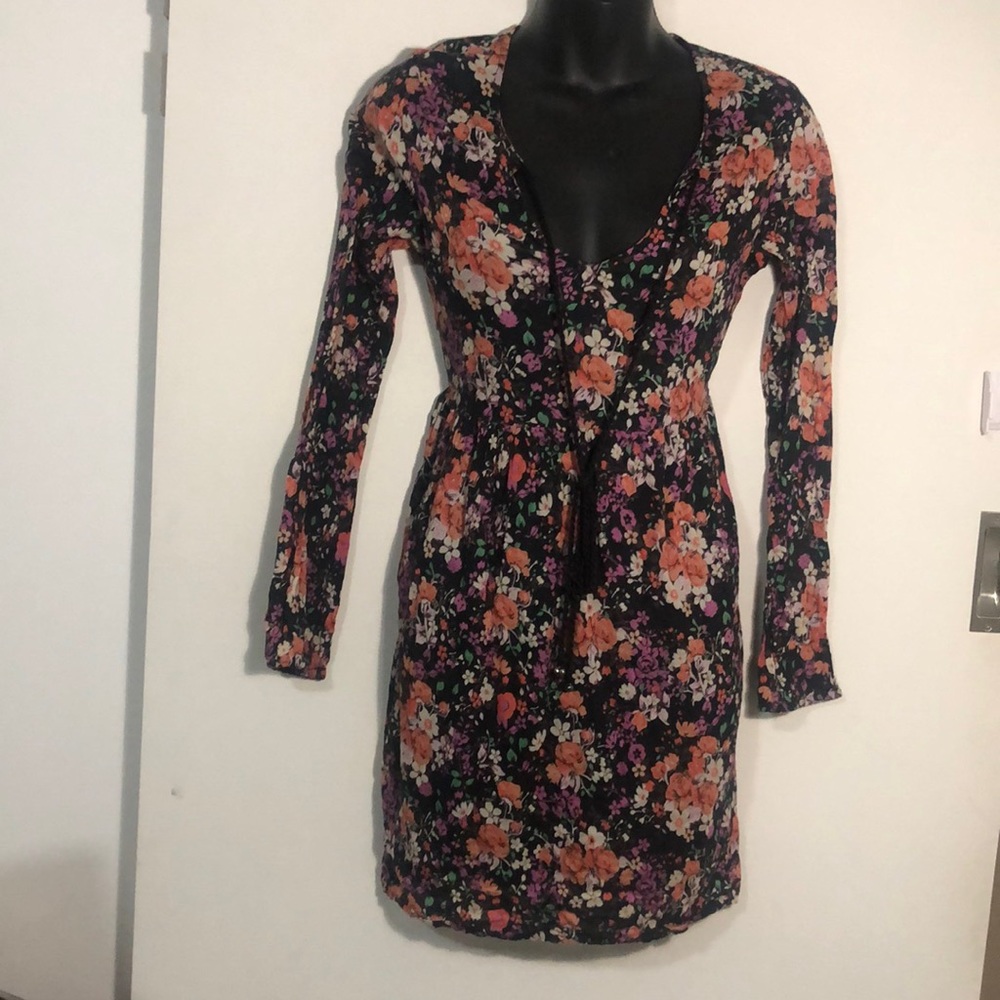 Tree of life Floral midi with underlay With bells on tie - Picture 1 of 4